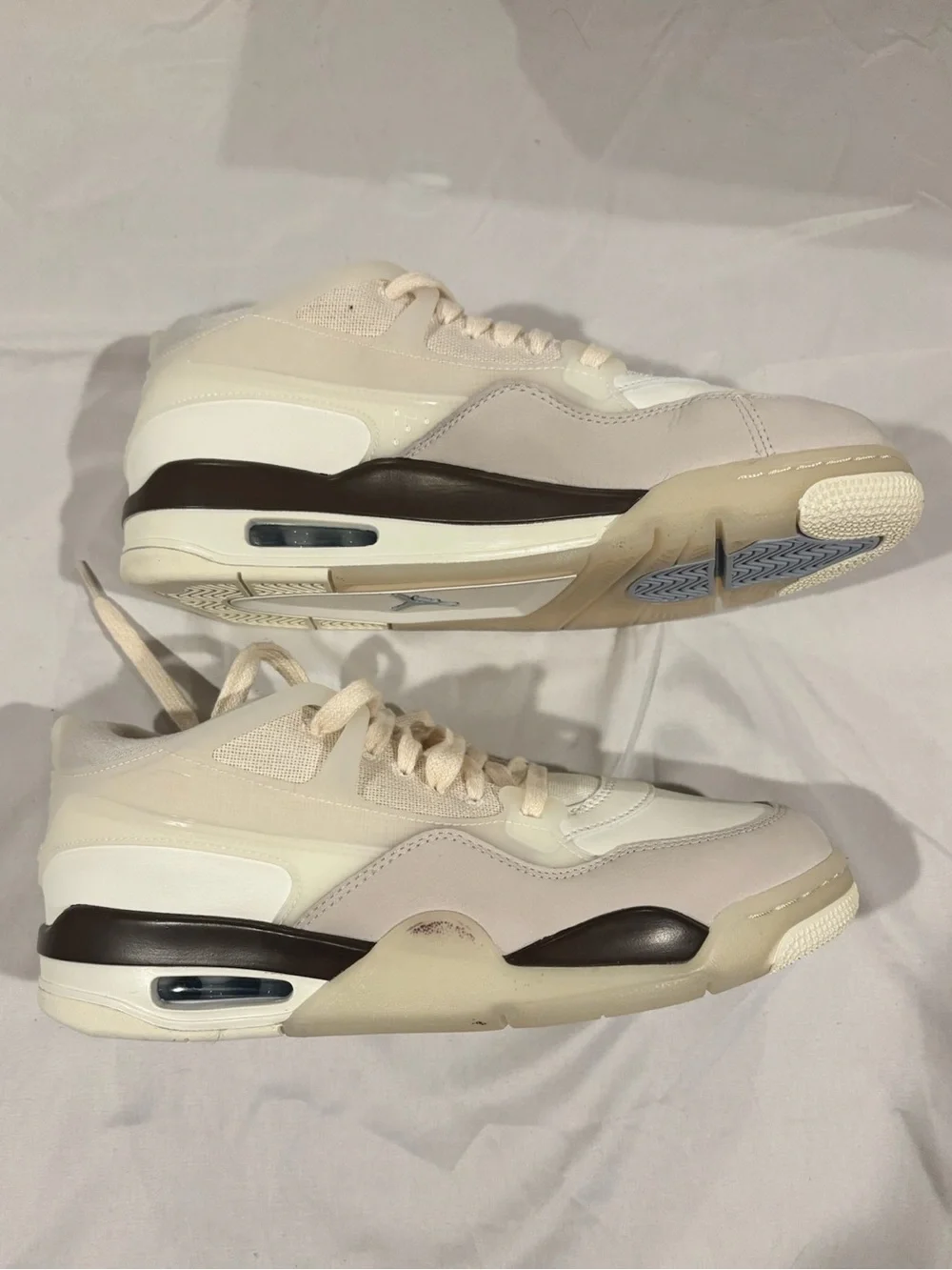 JORDAN Hemp MENS AIR JORDAN 4 RM BASKETBALL SHOES Sail Light Bone Streetwear BTC